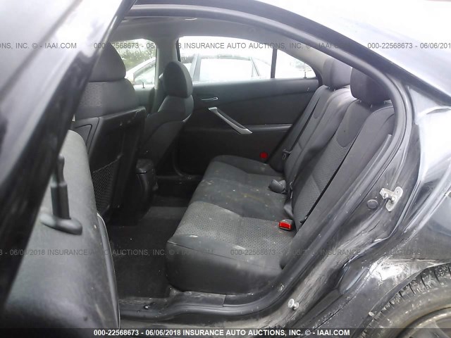 1G2ZG57B684261861 - 2008 PONTIAC G6 SE BLACK photo 8