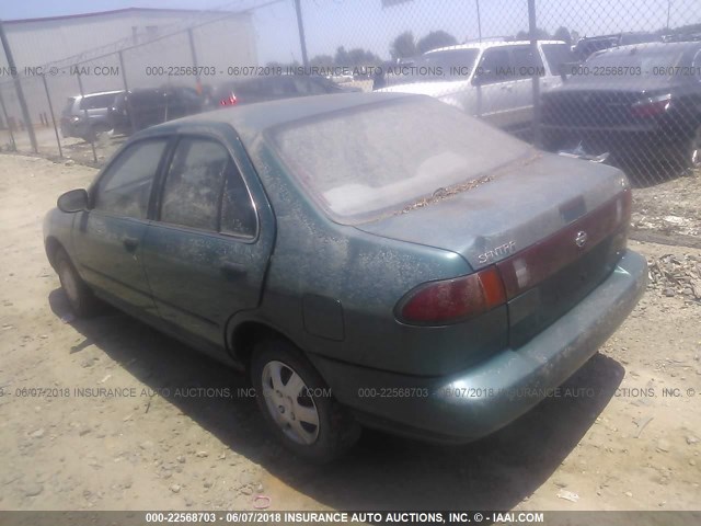 1N4AB41D6VC743488 - 1997 NISSAN SENTRA XE/GXE/GLE/BASE GREEN photo 3