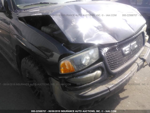 1GKEK63U85J244051 - 2005 GMC YUKON DENALI BLACK photo 6