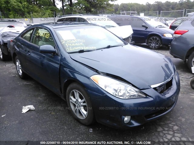 4T1CE38P26U614126 - 2006 TOYOTA CAMRY SOLARA SE/SLE BLUE photo 1