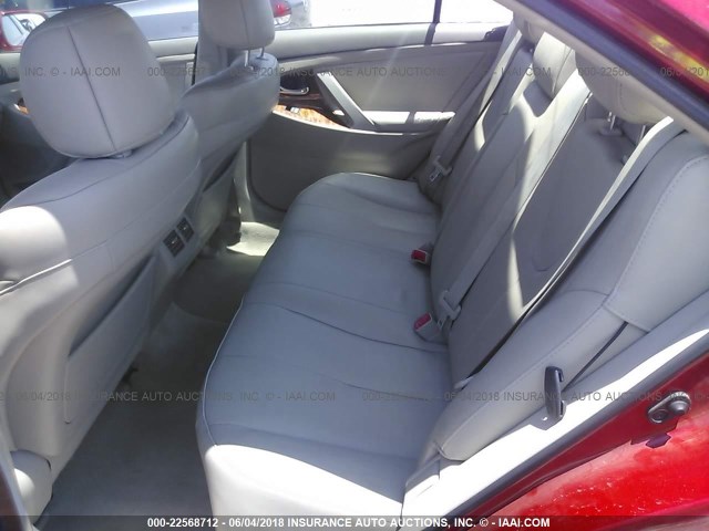 4T1BK46K69U083972 - 2009 TOYOTA CAMRY SE/LE/XLE RED photo 8