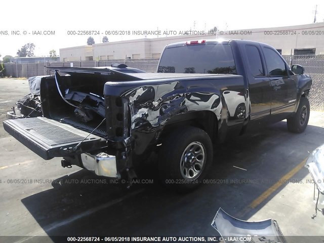 2GTEC19C581260491 - 2008 GMC SIERRA C1500 BLACK photo 4