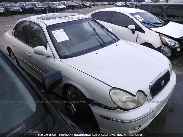 KMHWF35H04A948676 - 2004 HYUNDAI SONATA GLS/LX WHITE photo 1