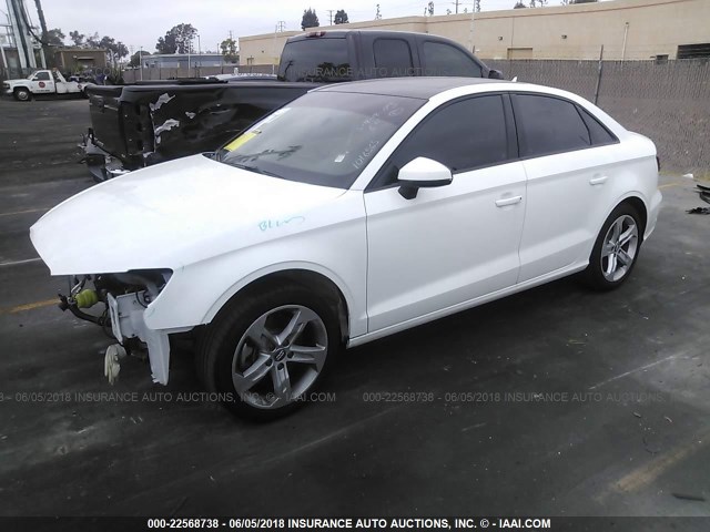 WAUAUGFF8J1016565 - 2018 AUDI A3 PREMIUM WHITE photo 2