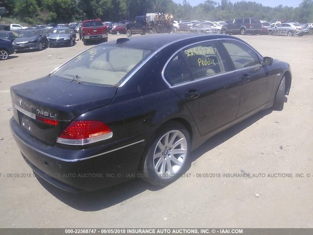 WBAGN63414DS49565 - 2004 BMW 745 LI BLACK photo 4