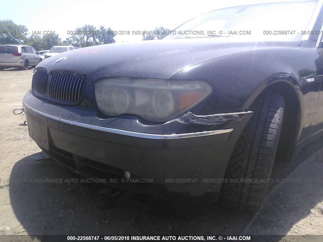 WBAGN63414DS49565 - 2004 BMW 745 LI BLACK photo 6