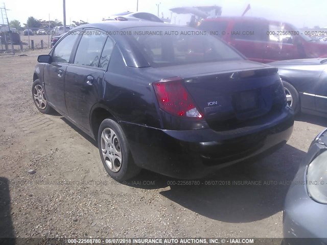 1G8AZ52F84Z116809 - 2004 SATURN ION LEVEL 2 BLACK photo 3