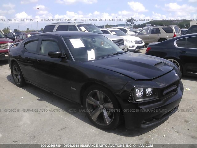 2B3CA7CW1AH288449 - 2010 DODGE CHARGER SRT-8 BLACK photo 1