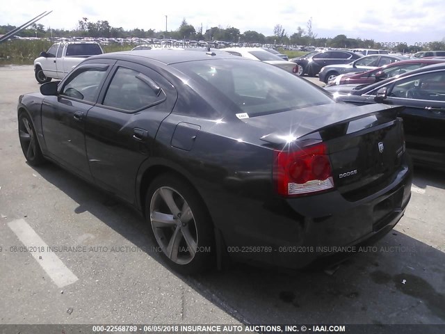 2B3CA7CW1AH288449 - 2010 DODGE CHARGER SRT-8 BLACK photo 3