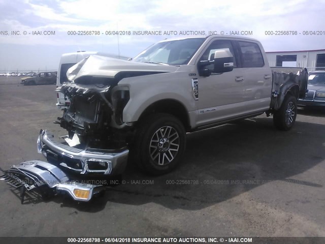 1FT7W2BT8HEE82389 - 2017 FORD F250 SUPER DUTY GOLD photo 2