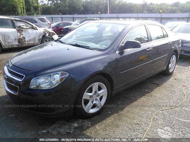 1G1ZA5EU4CF391046 - 2012 CHEVROLET MALIBU LS Boz foto 2
