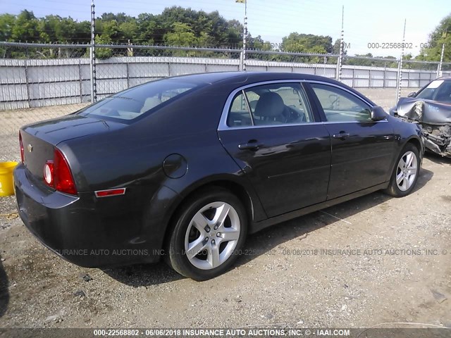 1G1ZA5EU4CF391046 - 2012 CHEVROLET MALIBU LS Boz foto 4