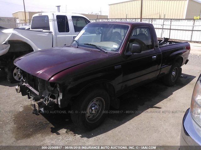 4F4YR12D03TM00231 - 2003 MAZDA B2300 MAROON photo 2