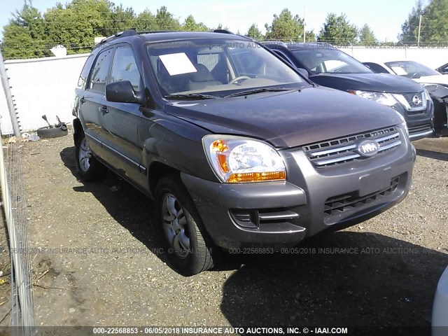 KNDJE723X87549410 - 2008 KIA SPORTAGE EX/LX BROWN photo 1