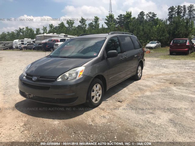 5TDZA23CX5S324602 - 2005 TOYOTA SIENNA CE/LE GRAY photo 2