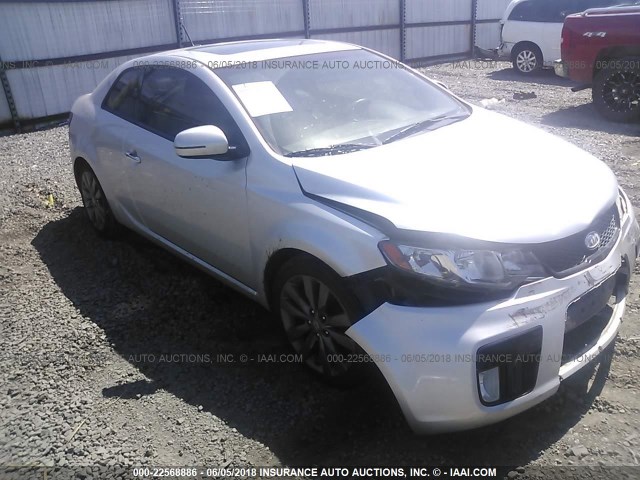 KNAFW6A39B5377014 - 2011 KIA FORTE SX SILVER photo 1