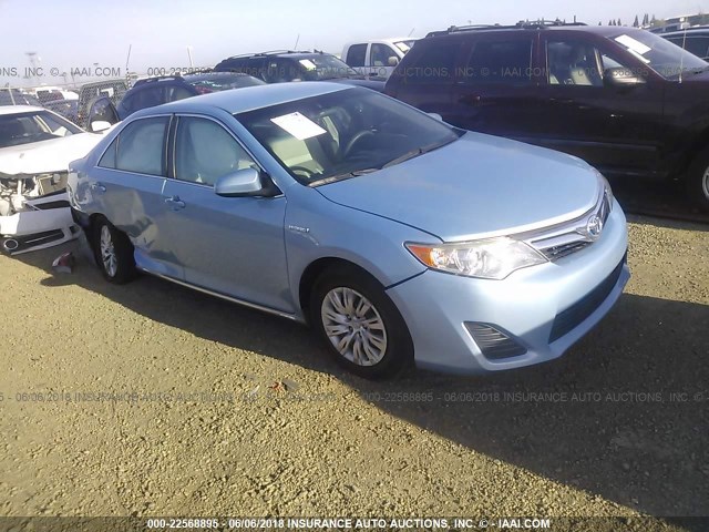 4T1BD1FK1CU026322 - 2012 TOYOTA CAMRY HYBRID/LE/XLE 蓝色 照片 1