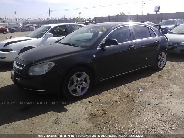 1G1ZH57B784297625 - 2008 CHEVROLET MALIBU 1LT 黑色 照片 2