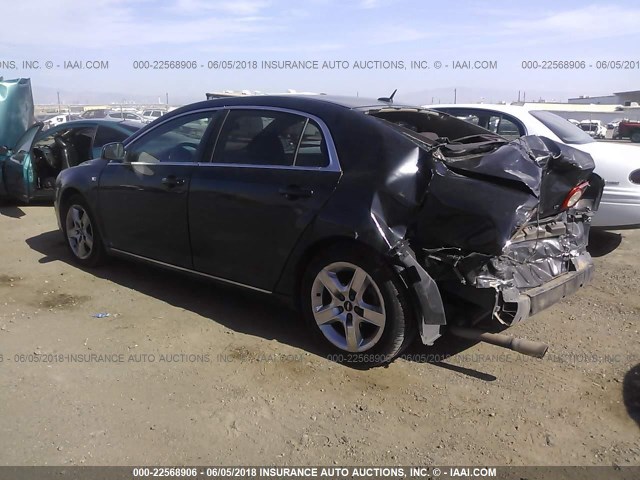 1G1ZH57B784297625 - 2008 CHEVROLET MALIBU 1LT 黑色 照片 3