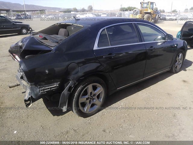 1G1ZH57B784297625 - 2008 CHEVROLET MALIBU 1LT 黑色 照片 4