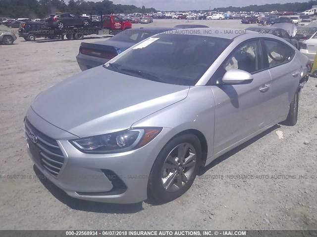 5NPD84LFXJH320478 - 2018 HYUNDAI ELANTRA SEL/VALUE/LIMITED SILVER photo 2