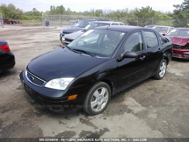 1FAHP34N87W333954 - 2007 FORD FOCUS ZX4/S/SE/SES 黑色 照片 2