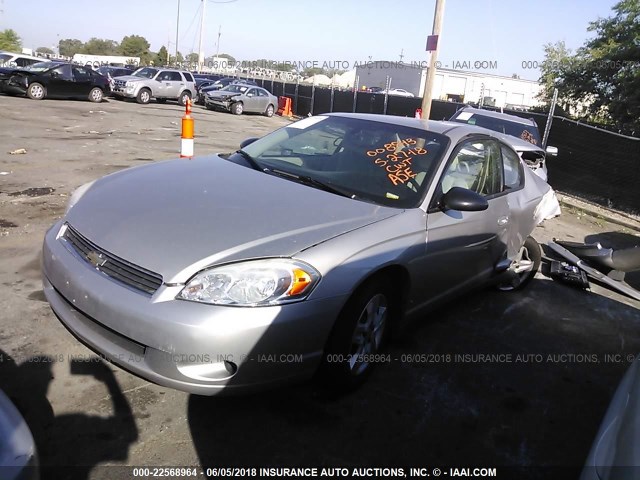 2G1WJ15N979188317 - 2007 CHEVROLET MONTE CARLO LS SILVER photo 2