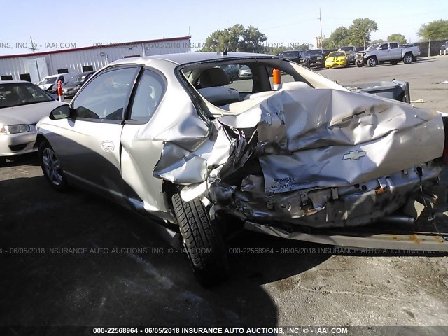 2G1WJ15N979188317 - 2007 CHEVROLET MONTE CARLO LS SILVER photo 3