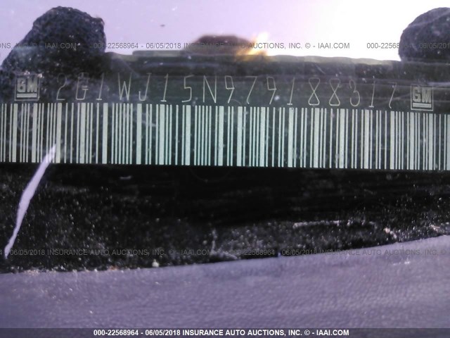 2G1WJ15N979188317 - 2007 CHEVROLET MONTE CARLO LS ვერცხლისფერი ფოტო 9