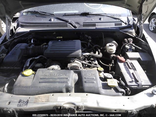 1B4HS28N9YF285716 - 2000 DODGE DURANGO SILVER photo 10