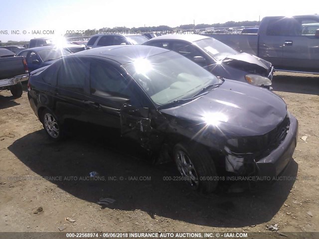 1FAHP35N68W258087 - 2008 FORD FOCUS SE/SEL/SES BLACK photo 1