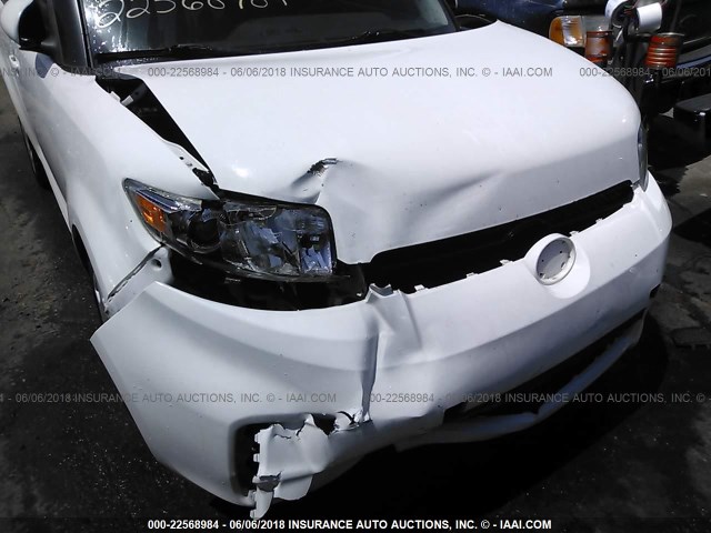 JTLZE4FEXC1142376 - 2012 TOYOTA SCION XB თეთრი ფოტო 6