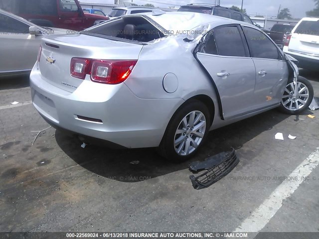 1G11F5SL4FF299109 - 2015 CHEVROLET MALIBU LTZ 银色 照片 4