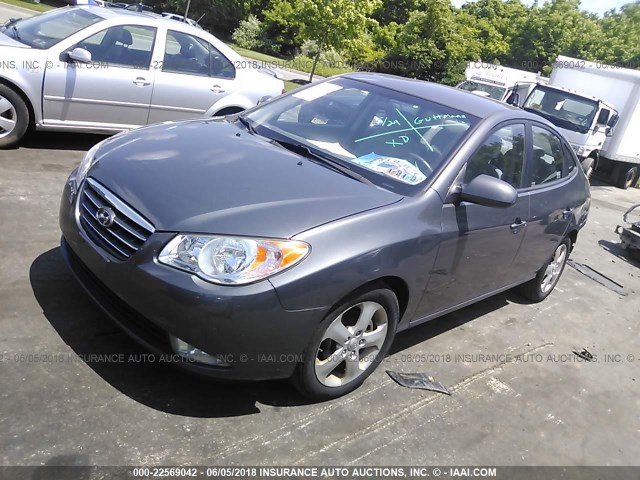 KMHDU46D58U368858 - 2008 HYUNDAI ELANTRA GLS/SE/LIMITED GRAY photo 2