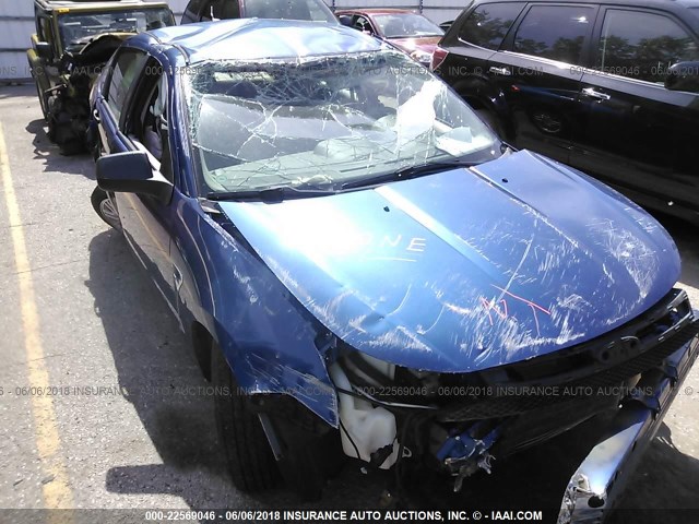 1FAHP35N08W210195 - 2008 FORD FOCUS SE/SEL/SES BLUE photo 6