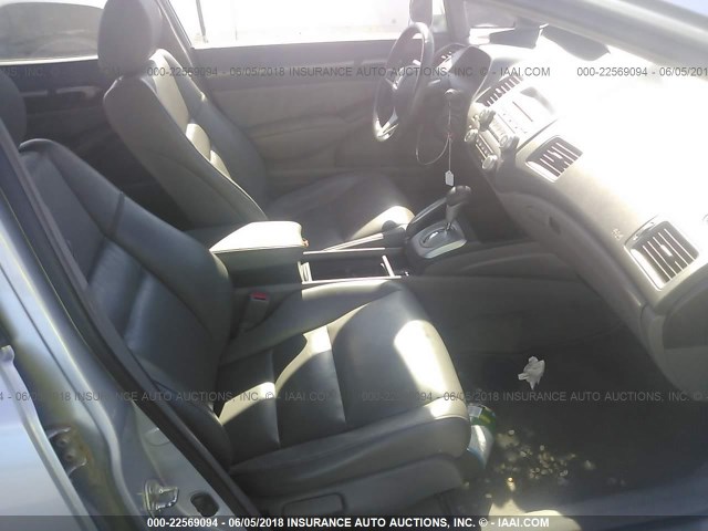 2HGFA1F95BH521542 - 2011 HONDA CIVIC EXL ვერცხლისფერი ფოტო 5