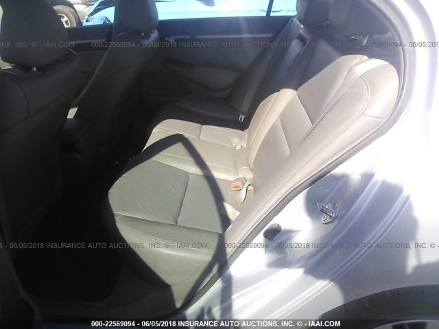 2HGFA1F95BH521542 - 2011 HONDA CIVIC EXL ვერცხლისფერი ფოტო 8