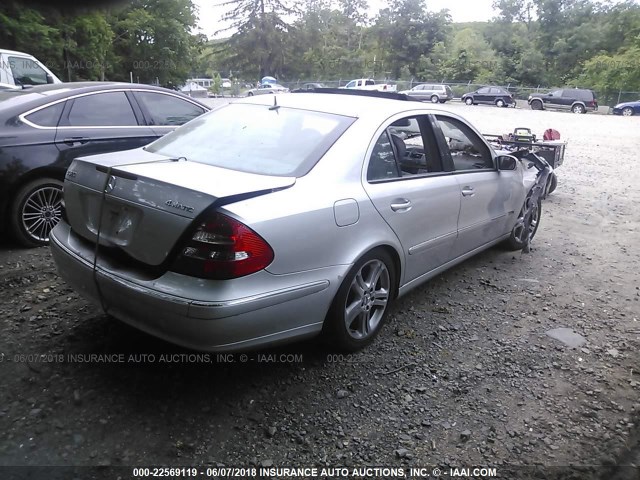 WDBUF83J04X163178 - 2004 MERCEDES-BENZ E 500 4MATIC SILVER photo 4