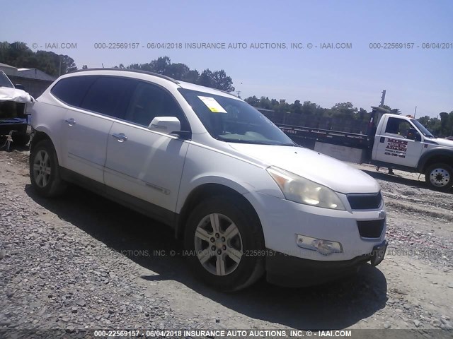 1GNER23D59S175908 - 2009 CHEVROLET TRAVERSE LT WHITE photo 1