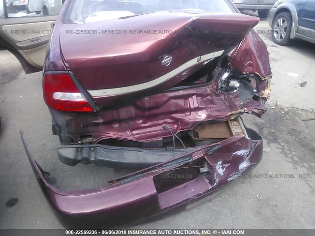 1N4DL01D4YC226780 - 2000 NISSAN ALTIMA XE/GXE/SE/GLE BURGUNDY photo 6