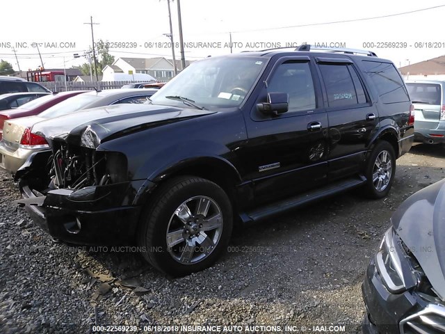 1FMFU20507LA76117 - 2007 FORD EXPEDITION LIMITED BLACK photo 2