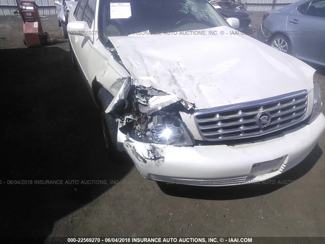 1G6KE57Y21U150644 - 2001 CADILLAC DEVILLE DHS WHITE photo 6