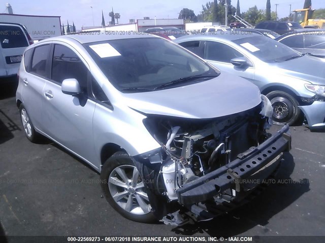 3N1CE2CP0EL351216 - 2014 NISSAN VERSA NOTE S/S PLUS/SV/SL SILVER photo 1