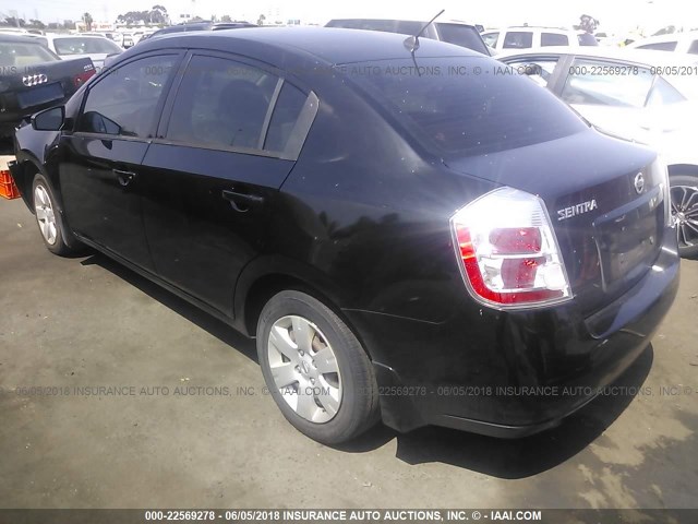 3N1AB61E69L611584 - 2009 NISSAN SENTRA 2.0/2.0S/2.0SL BLACK photo 3