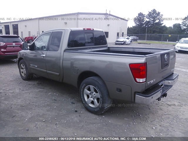 1N6AA06A76N536664 - 2006 NISSAN TITAN XE/SE/LE GRAY photo 3