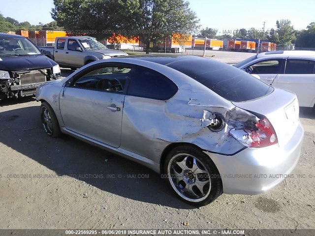 JTKDE177250001940 - 2005 TOYOTA SCION TC 银色 照片 3