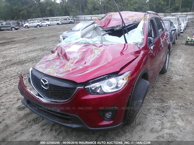 JM3KE2CY4F0483659 - 2015 MAZDA CX-5 TOURING RED photo 2