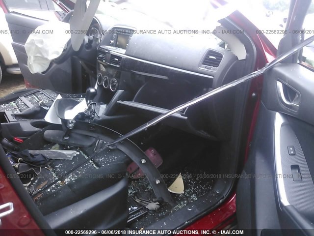 JM3KE2CY4F0483659 - 2015 MAZDA CX-5 TOURING RED photo 8