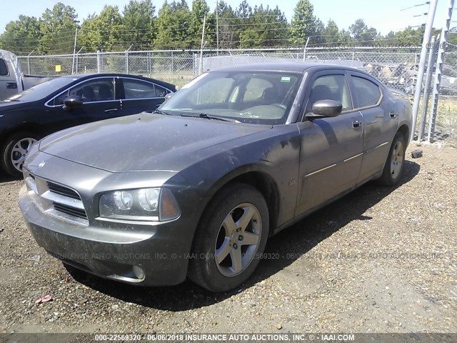 2B3CA3CV1AH165492 - 2010 DODGE CHARGER SXT GRAY photo 2