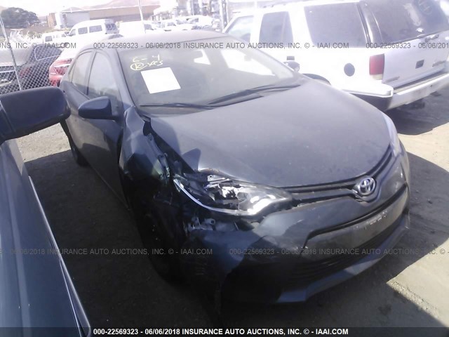 5YFBURHE0GP393077 - 2016 TOYOTA COROLLA L/LE/LE PLS/PRM/S/S PLS GRAY photo 1